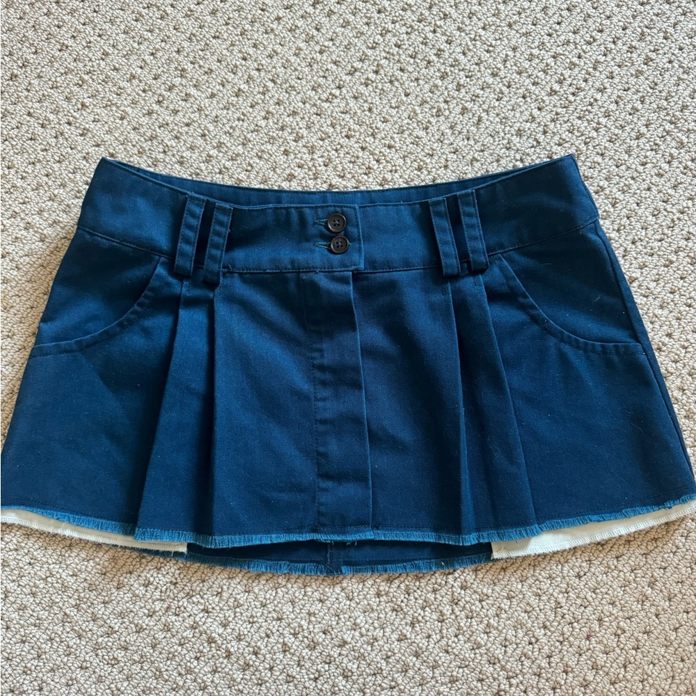 BDG/Urban Outfitters Blue Micro Pleated Skirt